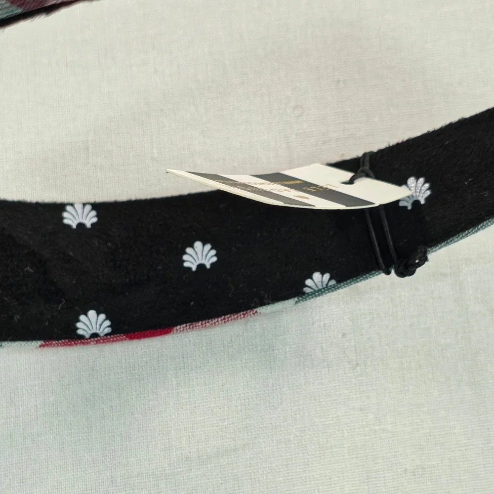 Lele Sadoughi Women Bessette Headband OS Christmas Gingham Holiday Accessory NWT